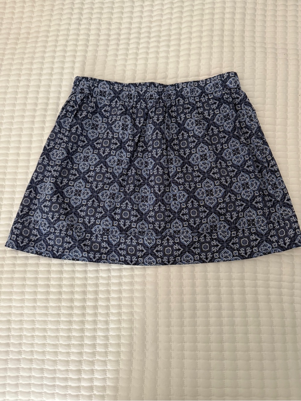 J. Crew Blue Patterned Women's Short Skirt